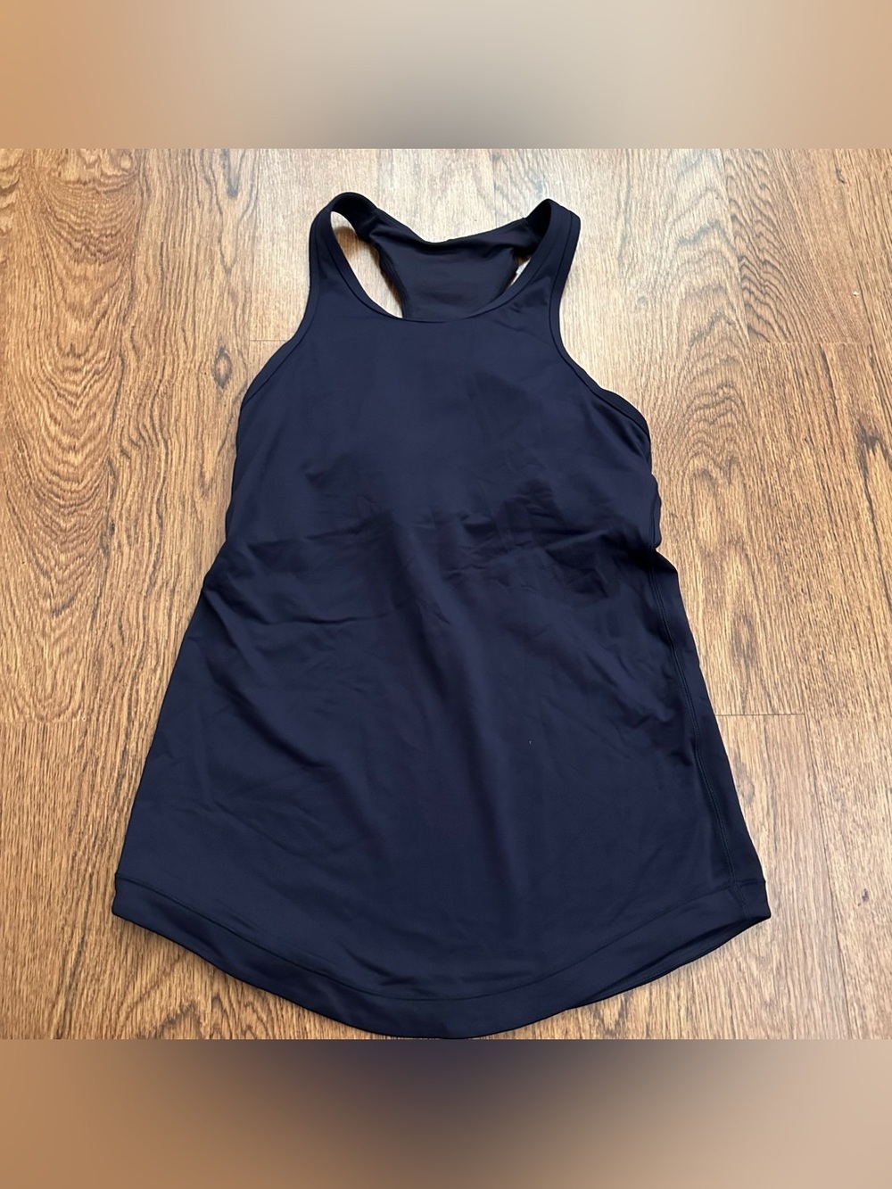 Lululemon Navy Blue Racerback Athletic Tank top 6 unpadded sports running yoga